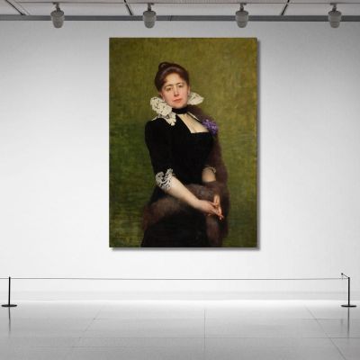 Portrait Of A Lady Jules Joseph Lefebvre jle16 canvas print 