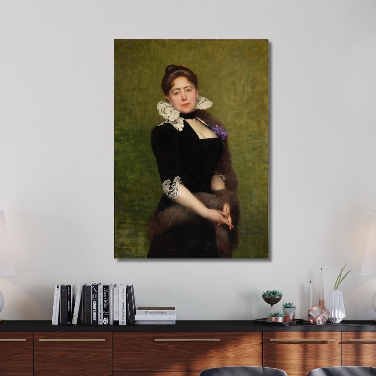 Portrait Of A Lady Jules Joseph Lefebvre jle16 canvas print 