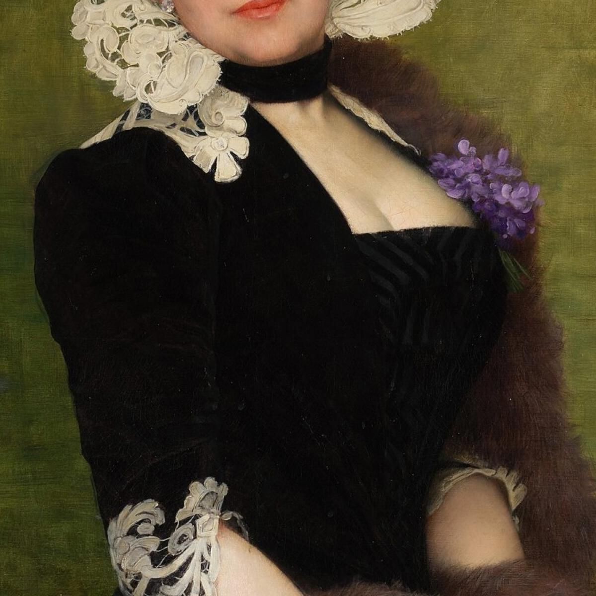 Portrait Of A Lady Jules Joseph Lefebvre jle16 canvas print