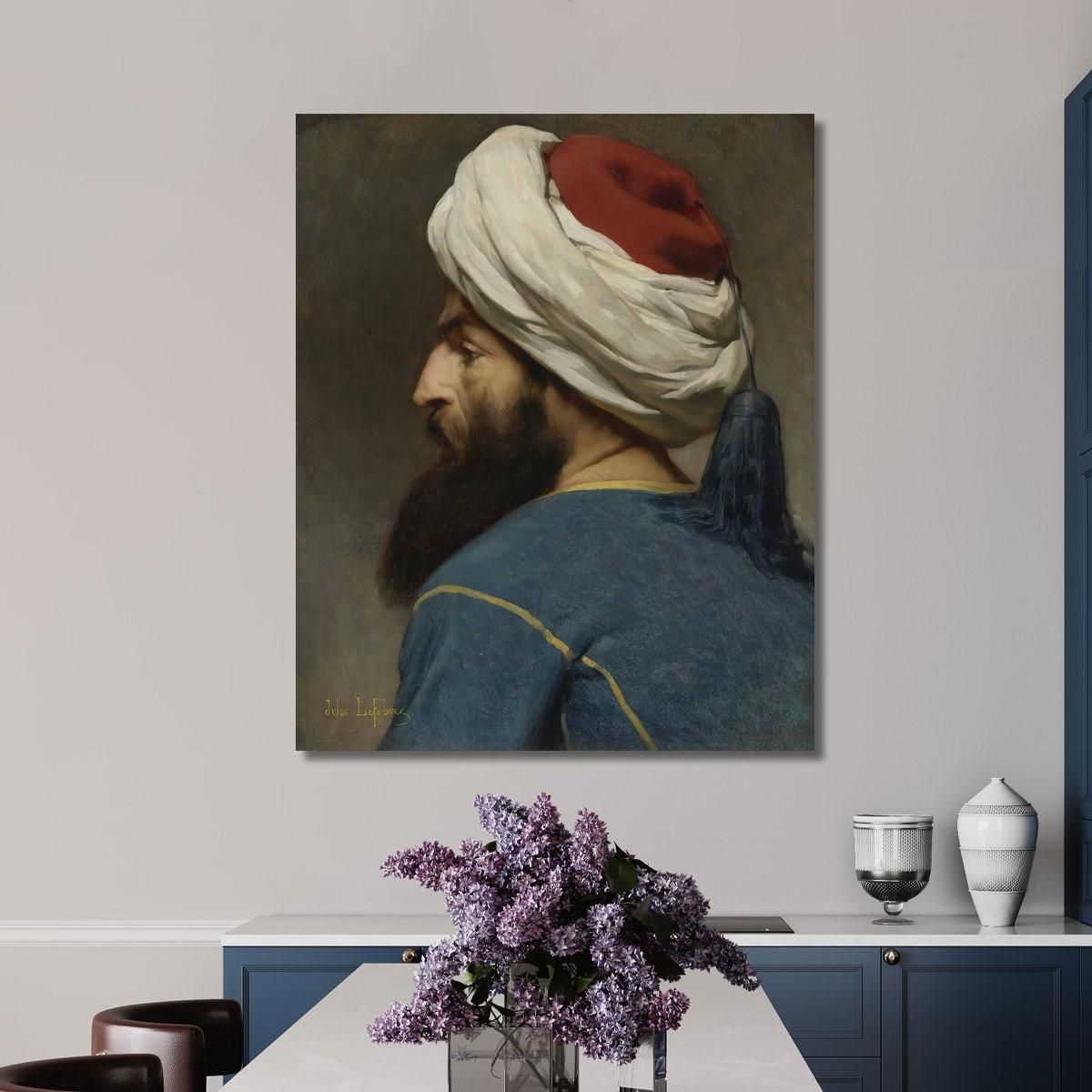 Portrait Of An Ottoman Jules Joseph Lefebvre jle17 canvas print 