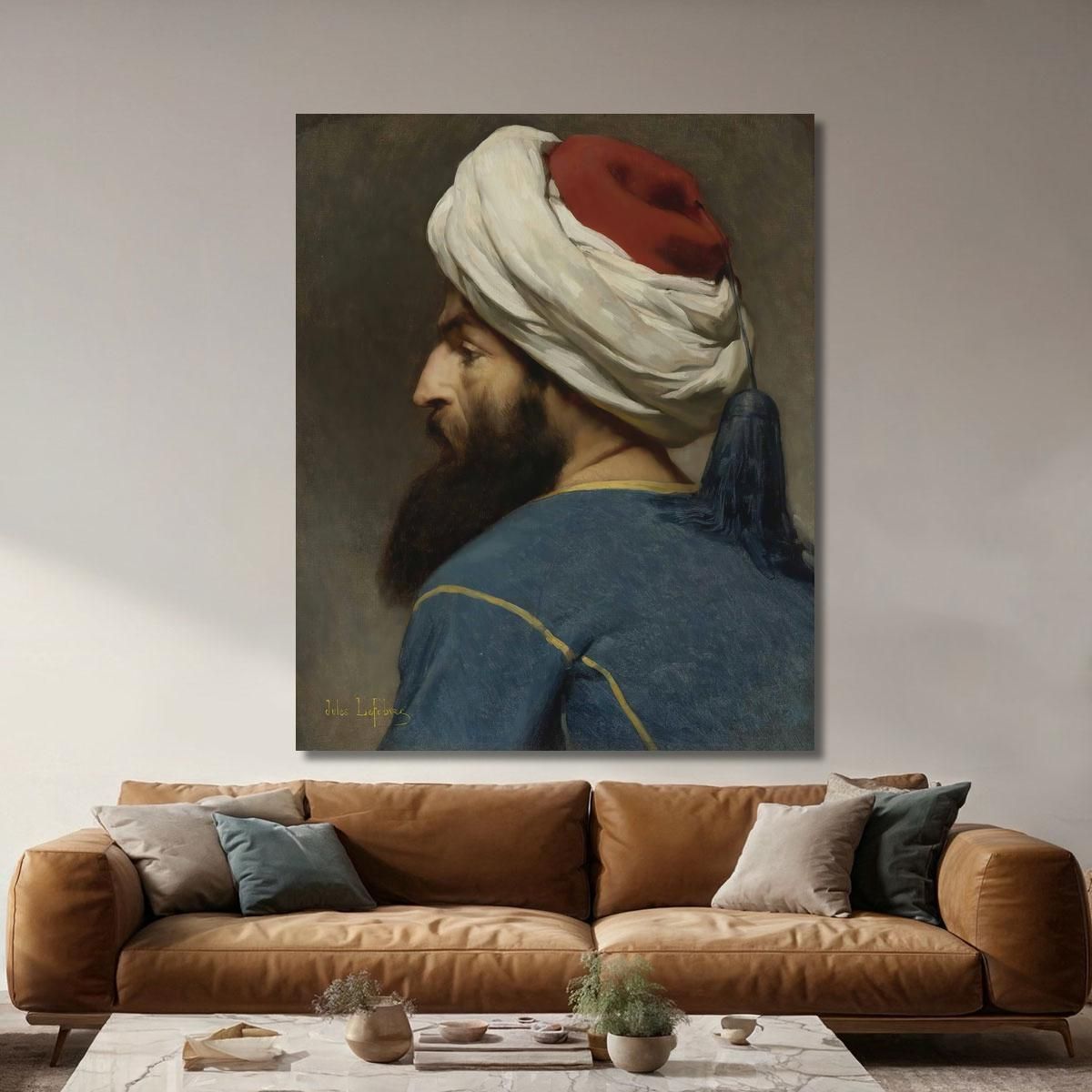 Portrait Of An Ottoman Jules Joseph Lefebvre jle17 canvas print 