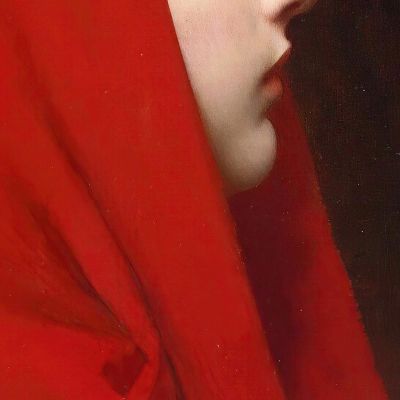 The Red Cloak Jules Joseph Lefebvre jle22 canvas print