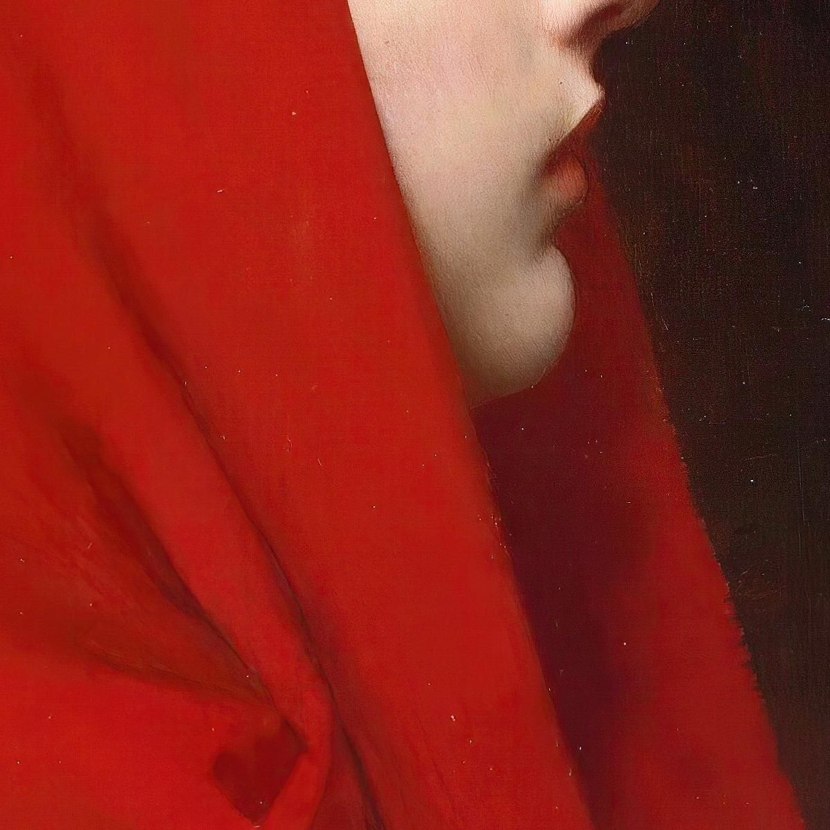 The Red Cloak Jules Joseph Lefebvre jle22 canvas print