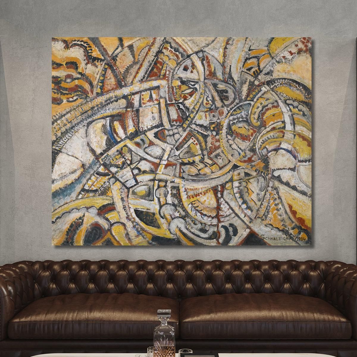 Futurist Composition Jules Schmalzigaug jsh8 canvas print 