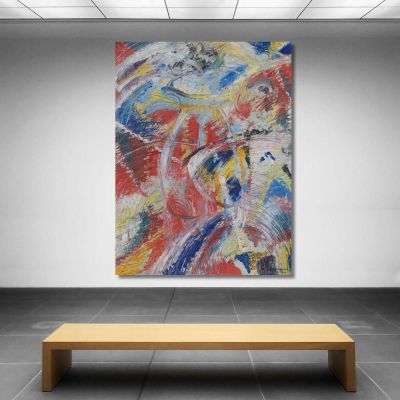 Development Of A Theme In Red Carnival Jules Schmalzigaug jsh9 canvas print 