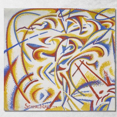 Dynamic Expression Of The Movement Of A Dancer Jules Schmalzigaug jsh10 canvas print 