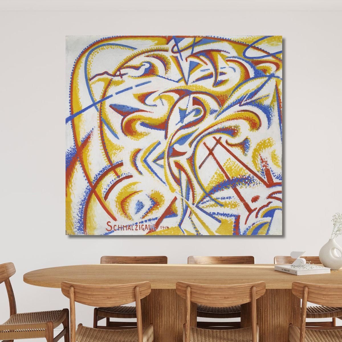 Dynamic Expression Of The Movement Of A Dancer Jules Schmalzigaug jsh10 canvas print 