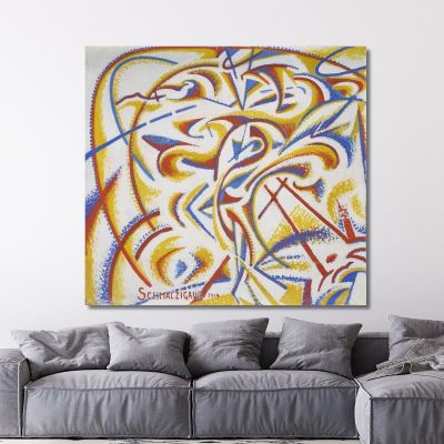 Dynamic Expression Of The Movement Of A Dancer Jules Schmalzigaug jsh10 canvas print 
