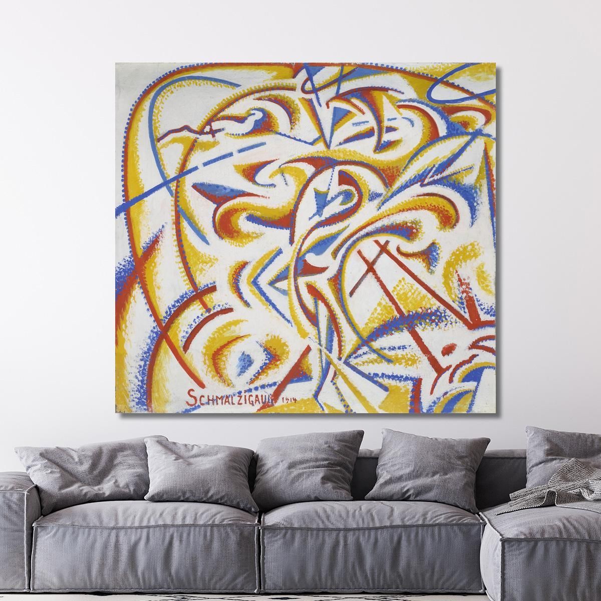 Dynamic Expression Of The Movement Of A Dancer Jules Schmalzigaug jsh10 canvas print 