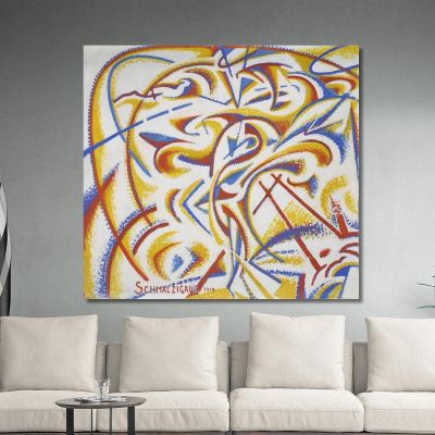 Dynamic Expression Of The Movement Of A Dancer Jules Schmalzigaug jsh10 canvas print 