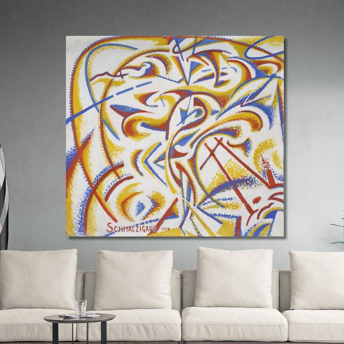 Dynamic Expression Of The Movement Of A Dancer Jules Schmalzigaug jsh10 canvas print 