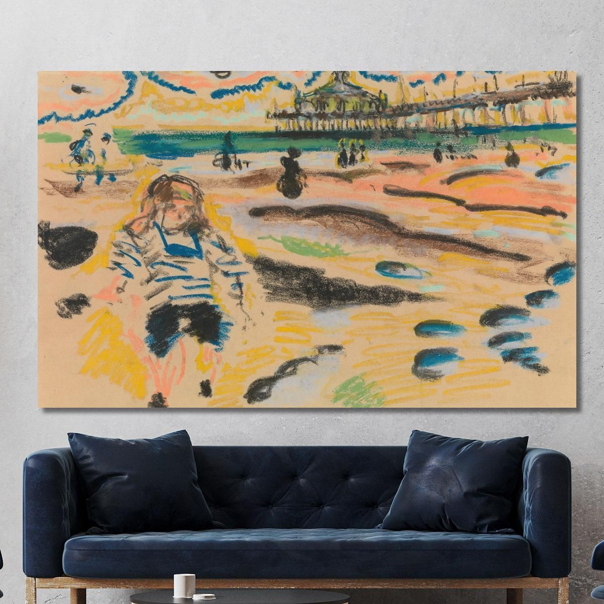 Pier In Scheveningen Jules Schmalzigaug jsh14 canvas print 