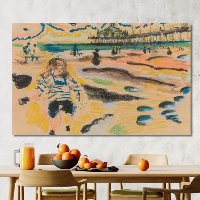 Pier In Scheveningen Jules Schmalzigaug jsh14 canvas print 