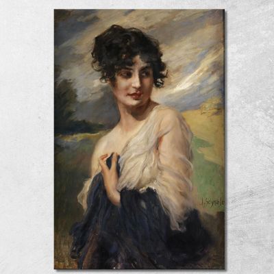Portrait Of A Lady Leopold Schmutzler lsc7 canvas print 