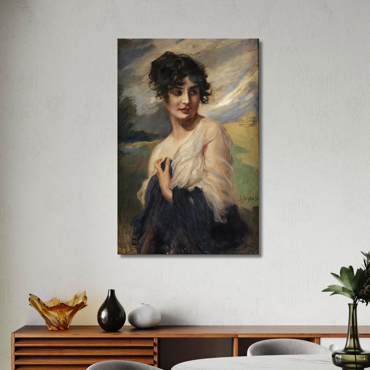 Portrait Of A Lady Leopold Schmutzler lsc7 canvas print 