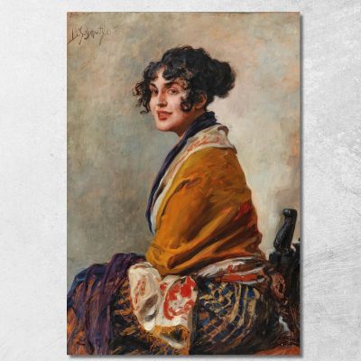 Portrait Of Lili Marberg Leopold Schmutzler lsc9 canvas print