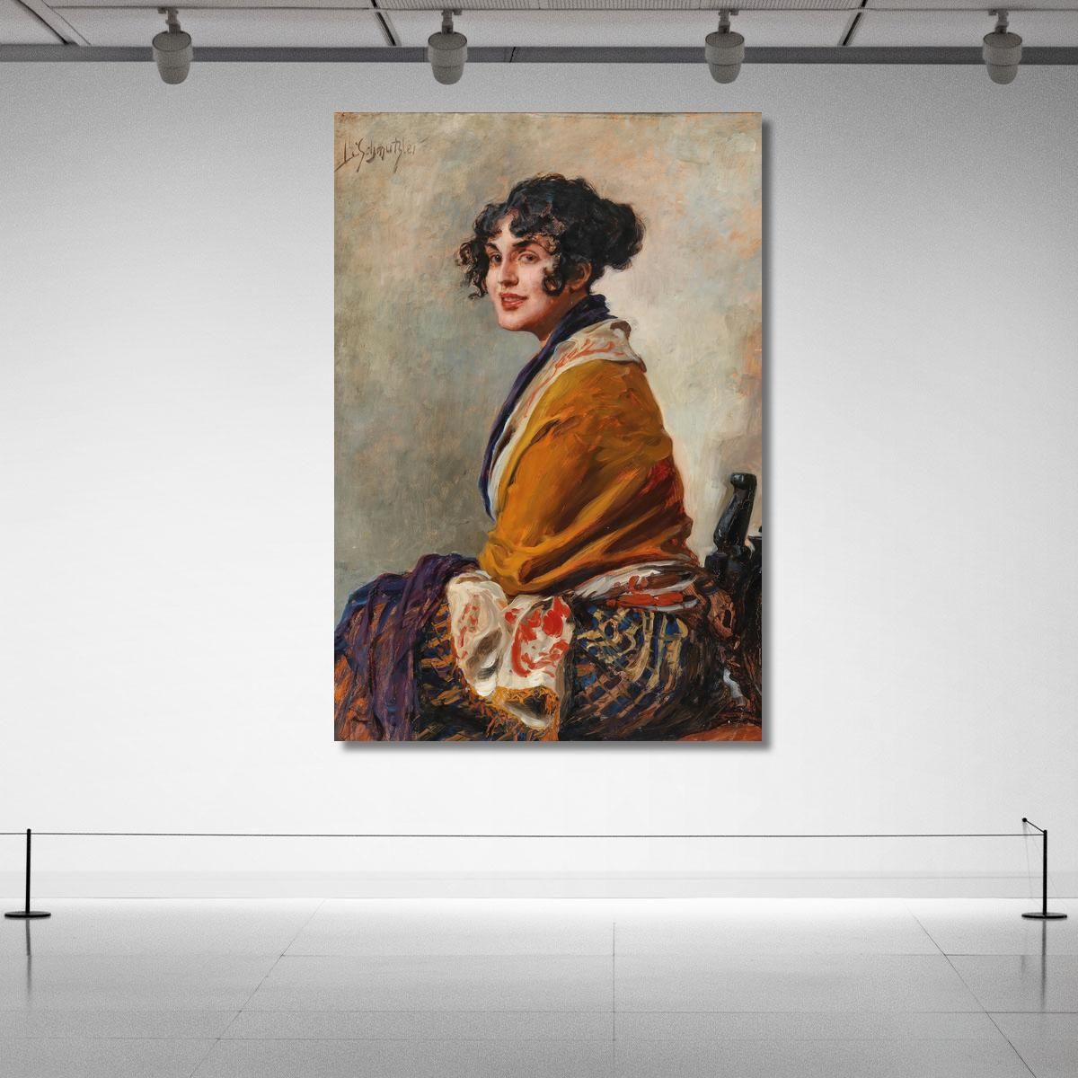 Portrait Of Lili Marberg Leopold Schmutzler lsc9 canvas print