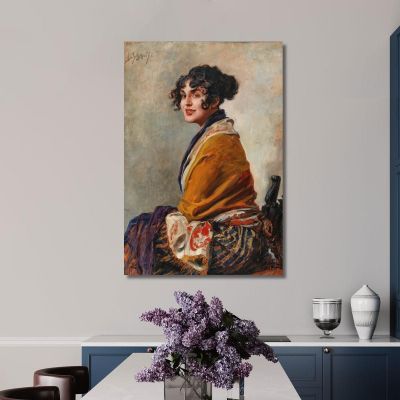 Portrait Of Lili Marberg Leopold Schmutzler lsc9 canvas print  Portrait Of Lili Marberg Leopold Schmutzler lsc9 canvas print