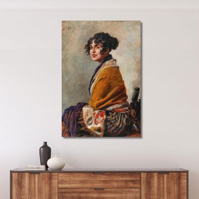 Portrait Of Lili Marberg Leopold Schmutzler lsc9 canvas print  Portrait Of Lili Marberg Leopold Schmutzler lsc9 canvas print