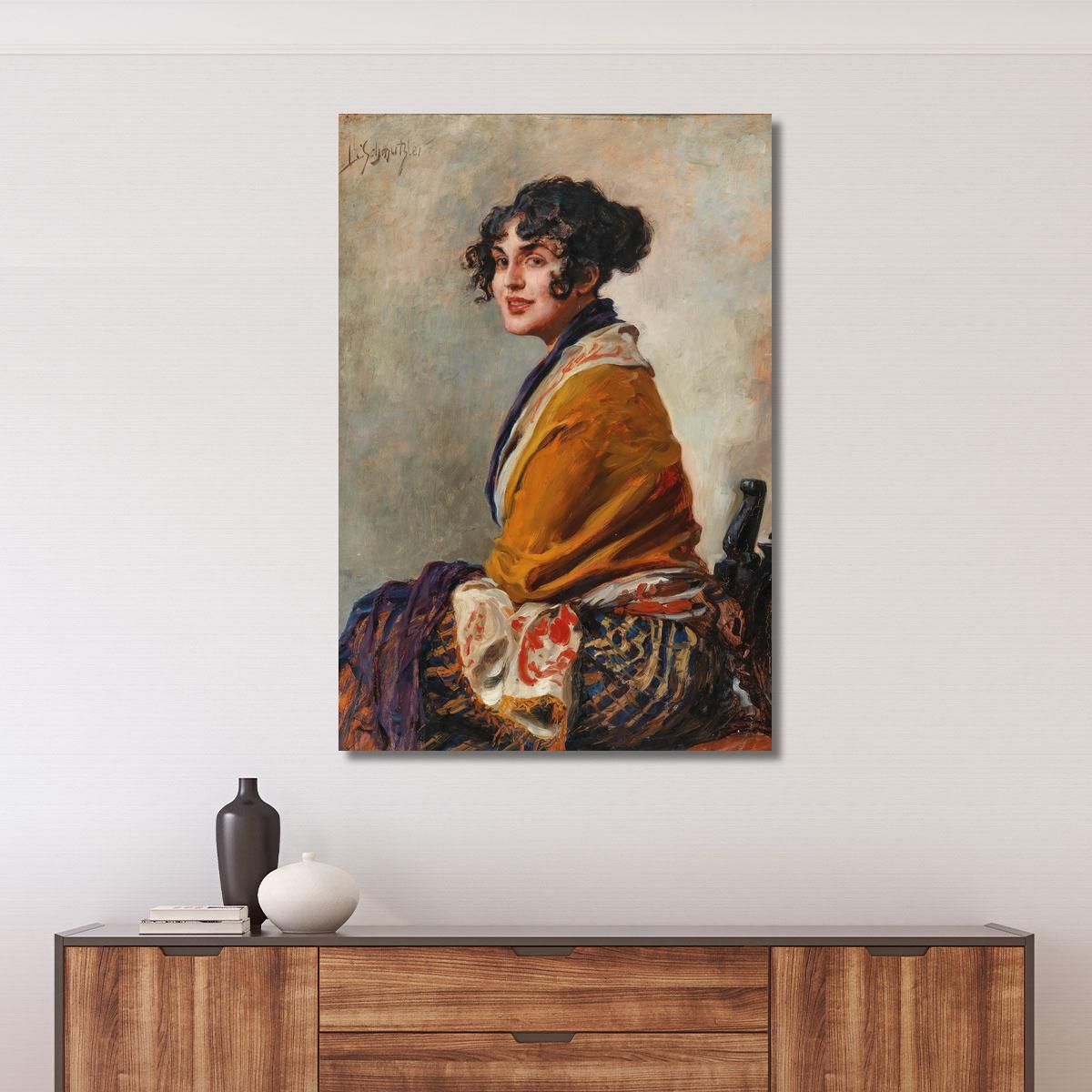 Portrait Of Lili Marberg Leopold Schmutzler lsc9 canvas print
