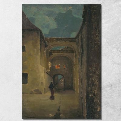 Alley In The Evening Ľudovít Čordák lco3 canvas print 