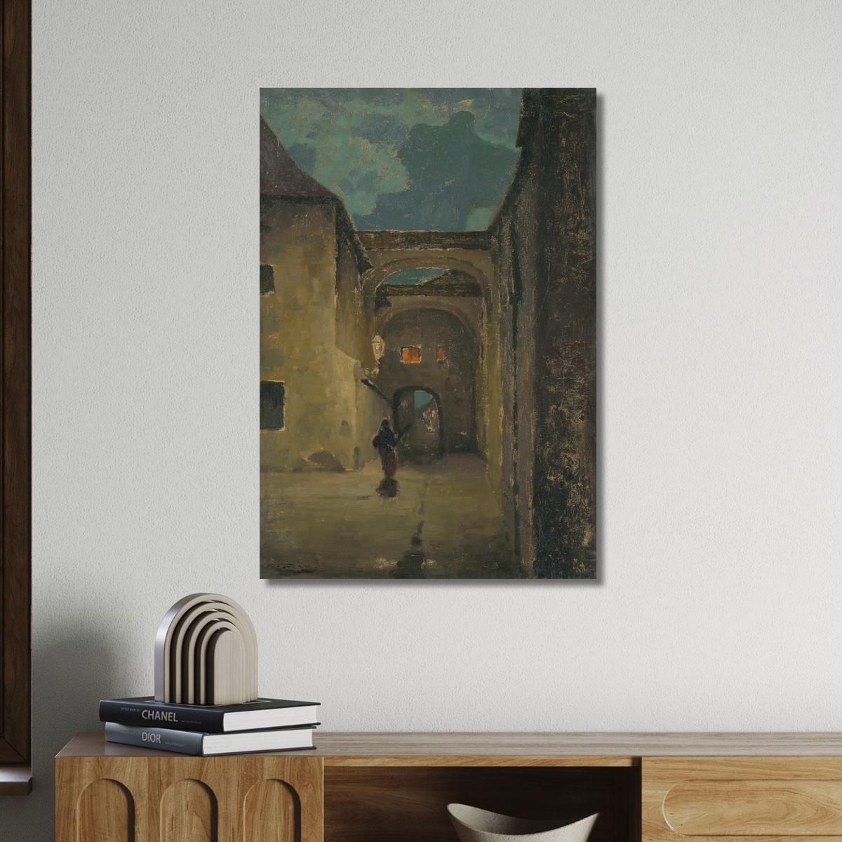 Alley In The Evening Ľudovít Čordák lco3 canvas print 