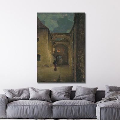 Alley In The Evening Ľudovít Čordák lco3 canvas print 