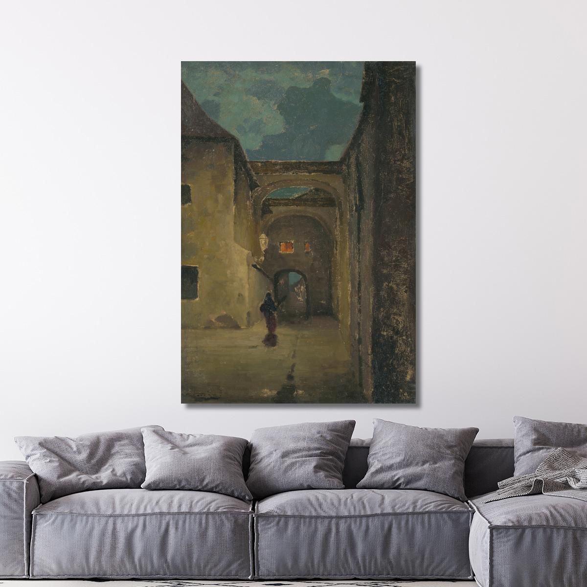 Alley In The Evening Ľudovít Čordák lco3 canvas print 
