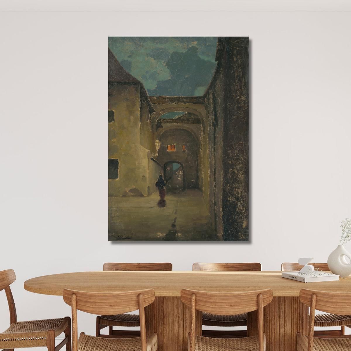 Alley In The Evening Ľudovít Čordák lco3 canvas print 