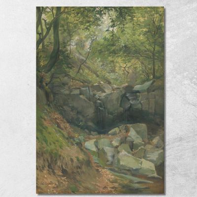 Forest Stream Ľudovít Čordák lco22 canvas print 