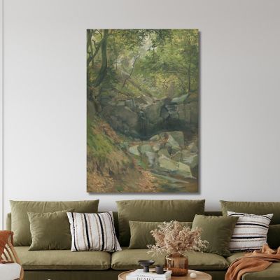 Forest Stream Ľudovít Čordák lco22 canvas print 