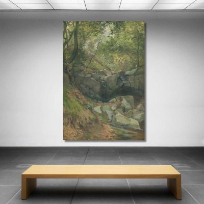 Forest Stream Ľudovít Čordák lco22 canvas print 