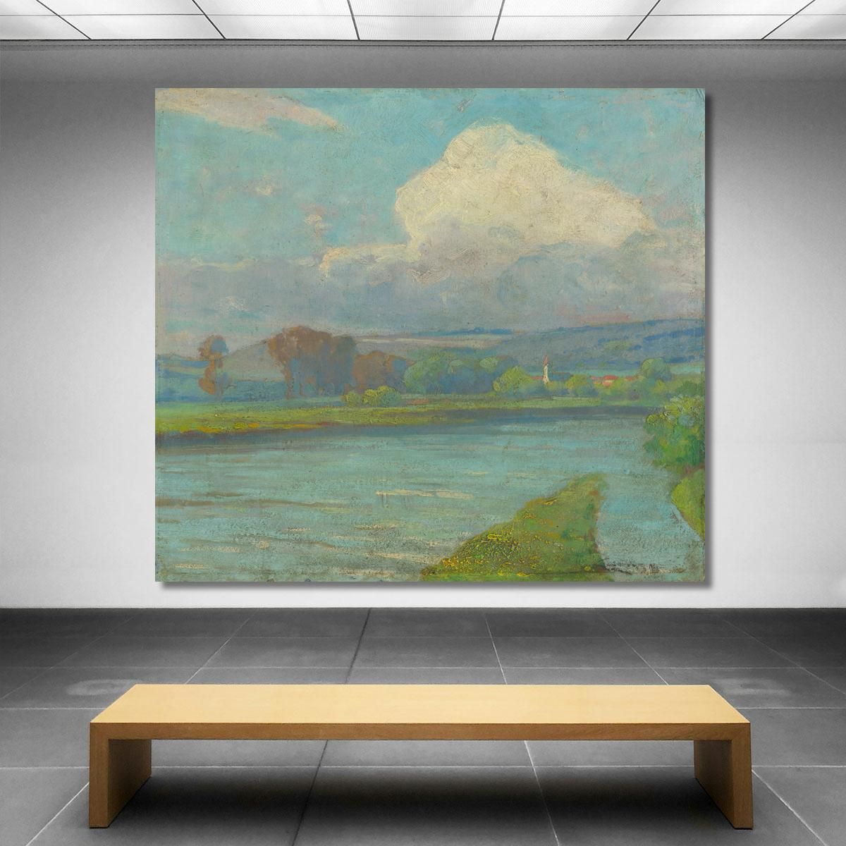 Landscape With River Ľudovít Čordák lco42 canvas print 
