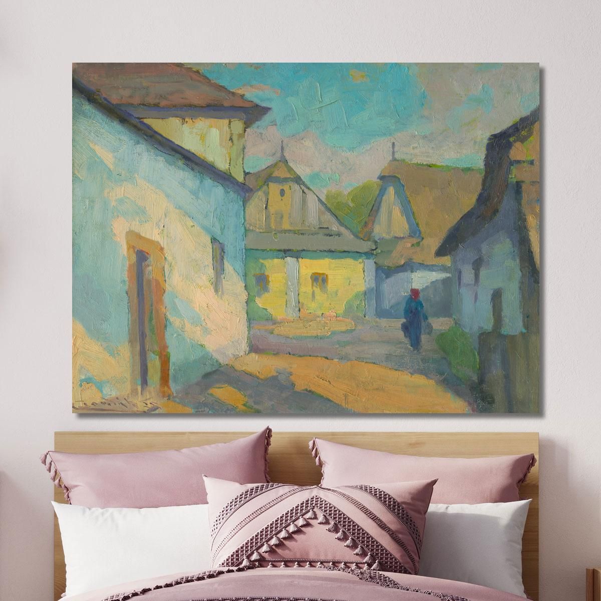 Motif From An East Slovak Village Ľudovít Čordák lco50 canvas print 