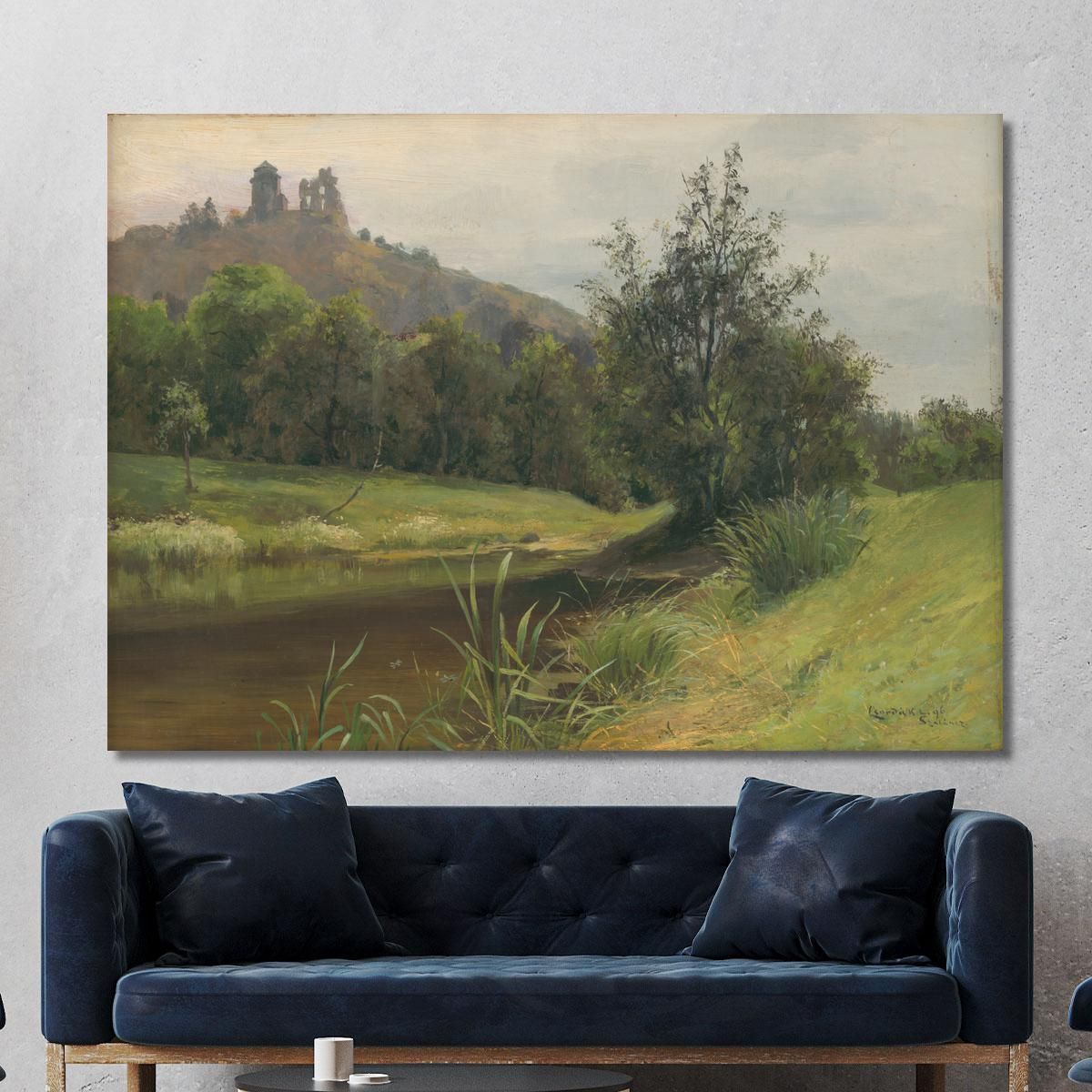 Mocarina Under Slanec Castle Ľudovít Čordák lco52 canvas print 