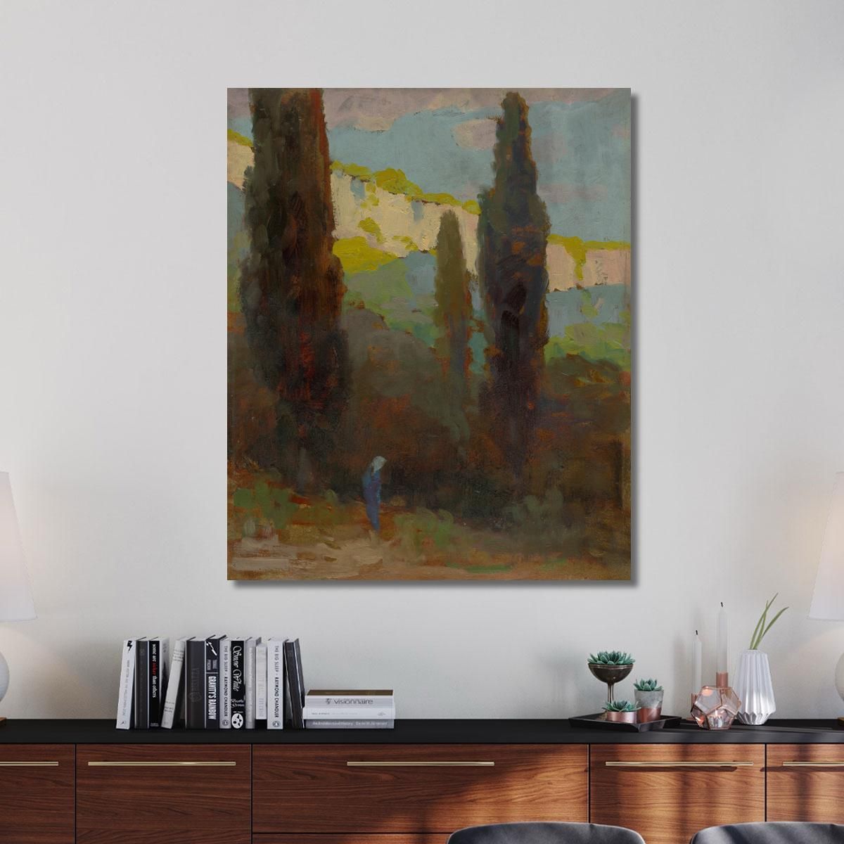 Poplars By The Road Ľudovít Čordák lco55 canvas print 