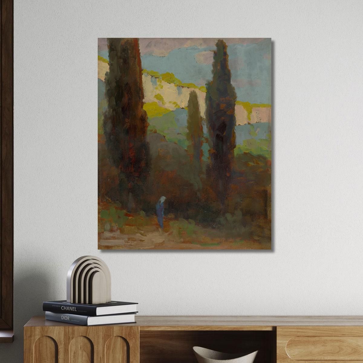 Poplars By The Road Ľudovít Čordák lco55 canvas print 