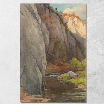 Rocks Above The Brook Ľudovít Čordák lco65 canvas print 