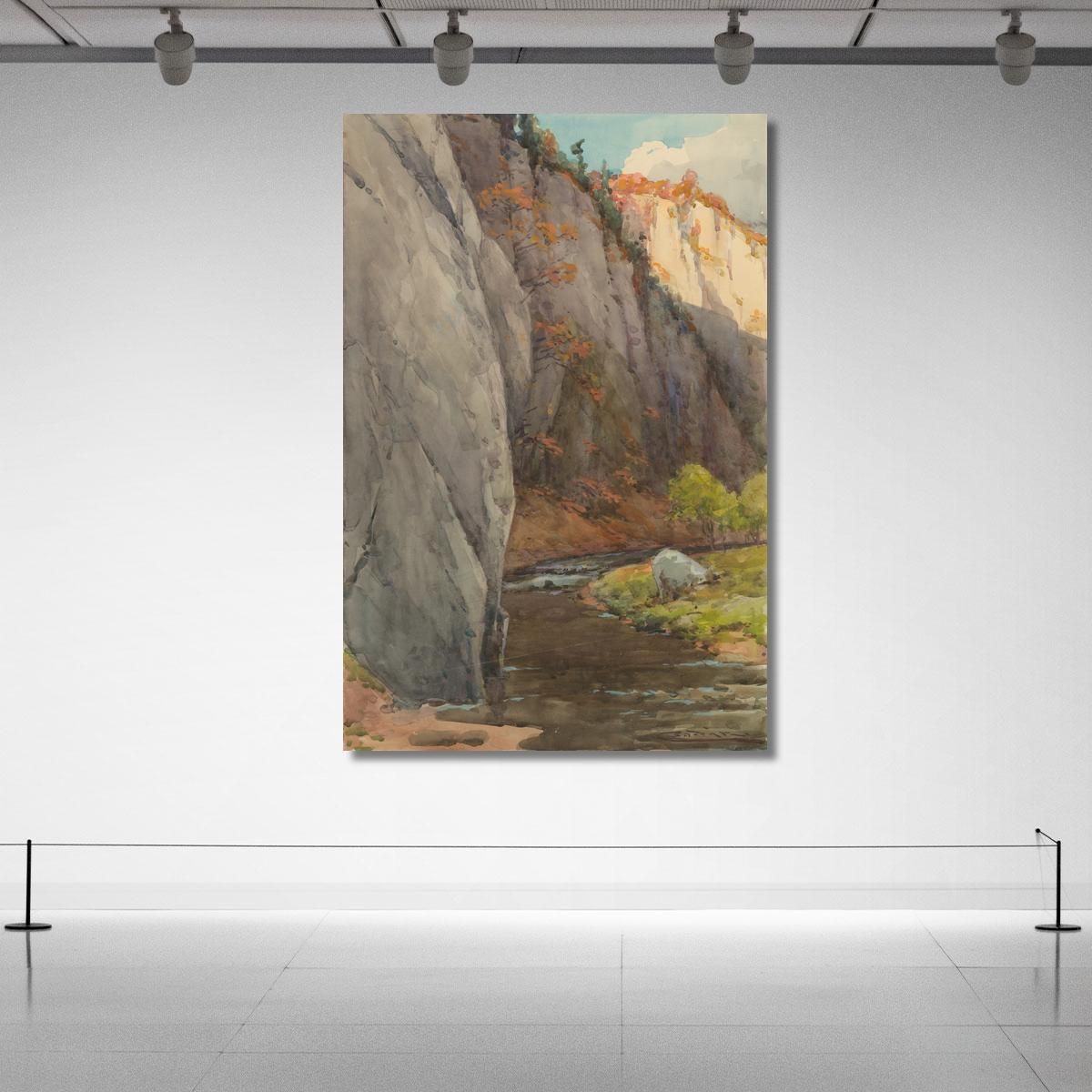 Rocks Above The Brook Ľudovít Čordák lco65 canvas print 