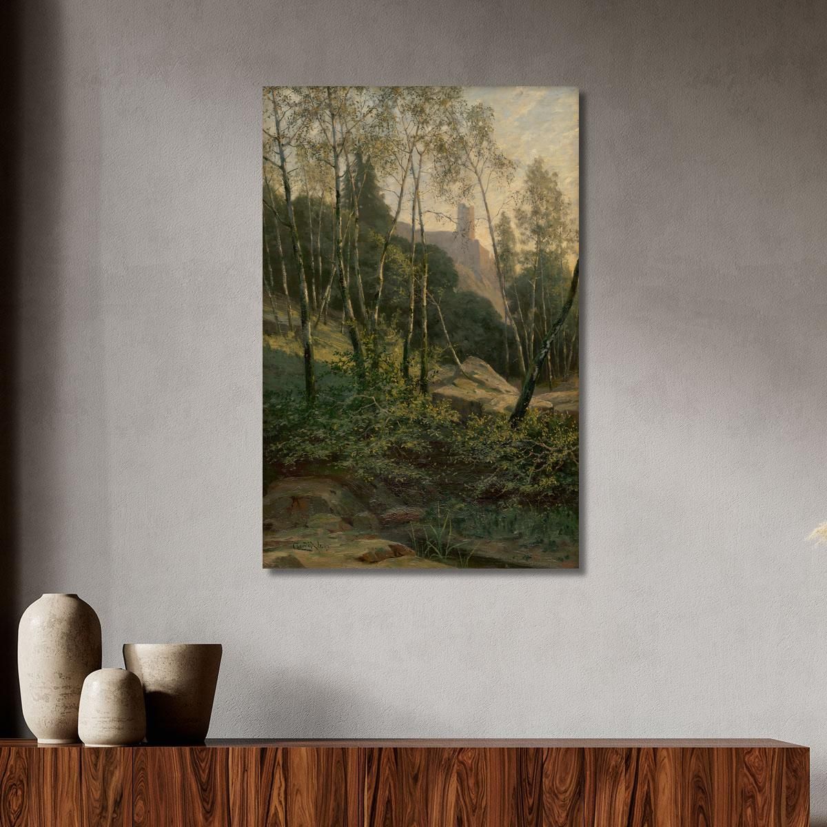 Slanec Castle Ľudovít Čordák lco69 canvas print 