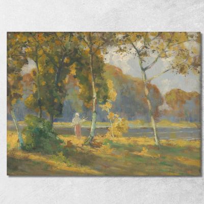 Summer Landscape With Birches Ľudovít Čordák lco76 canvas print 