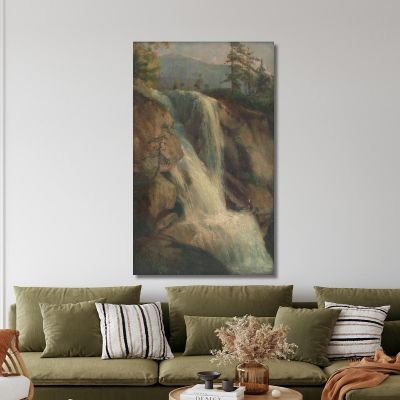 Waterfall Ľudovít Čordák lco87 canvas print 