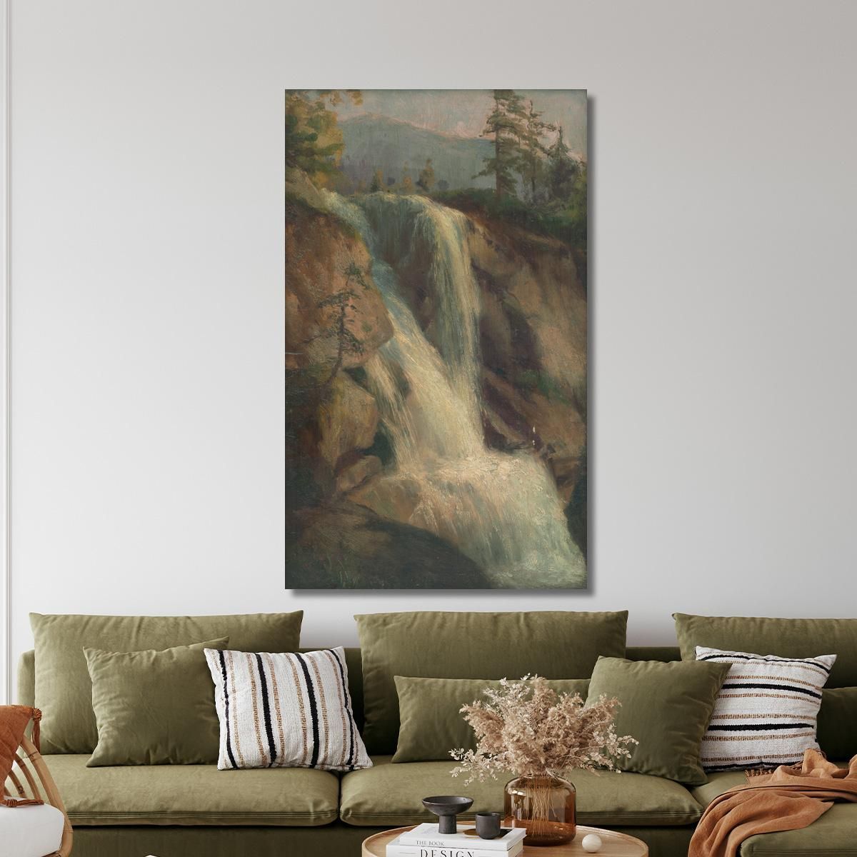 Waterfall Ľudovít Čordák lco87 canvas print 