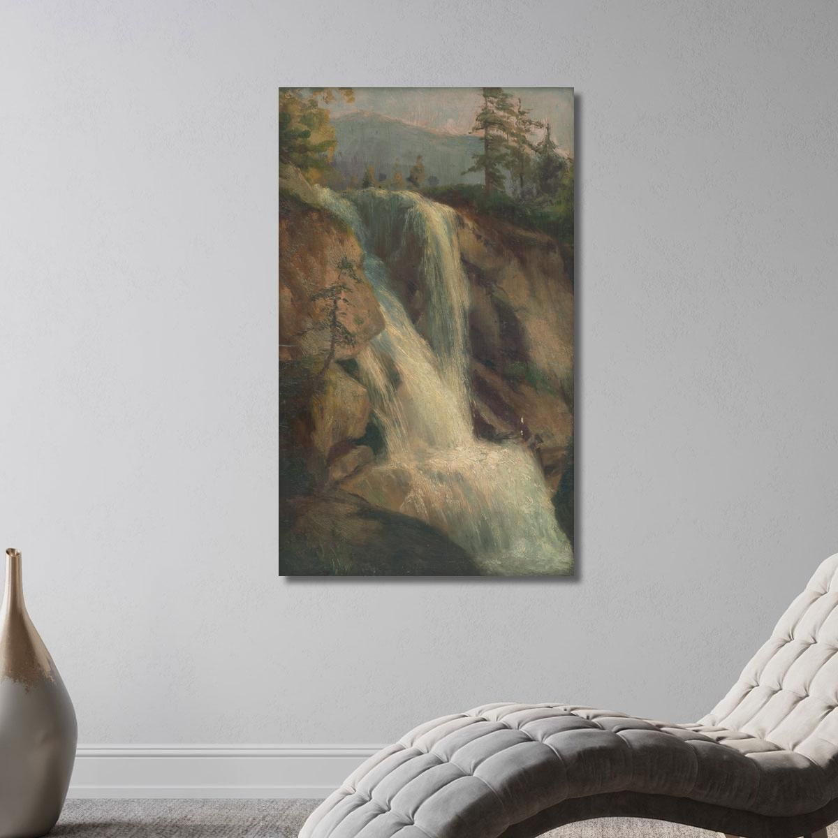Waterfall Ľudovít Čordák lco87 canvas print 