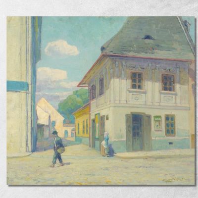 House On Mäsiarska Street In Košice Ľudovít Čordák lco99 canvas print 
