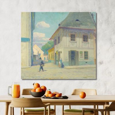 House On Mäsiarska Street In Košice Ľudovít Čordák lco99 canvas print 