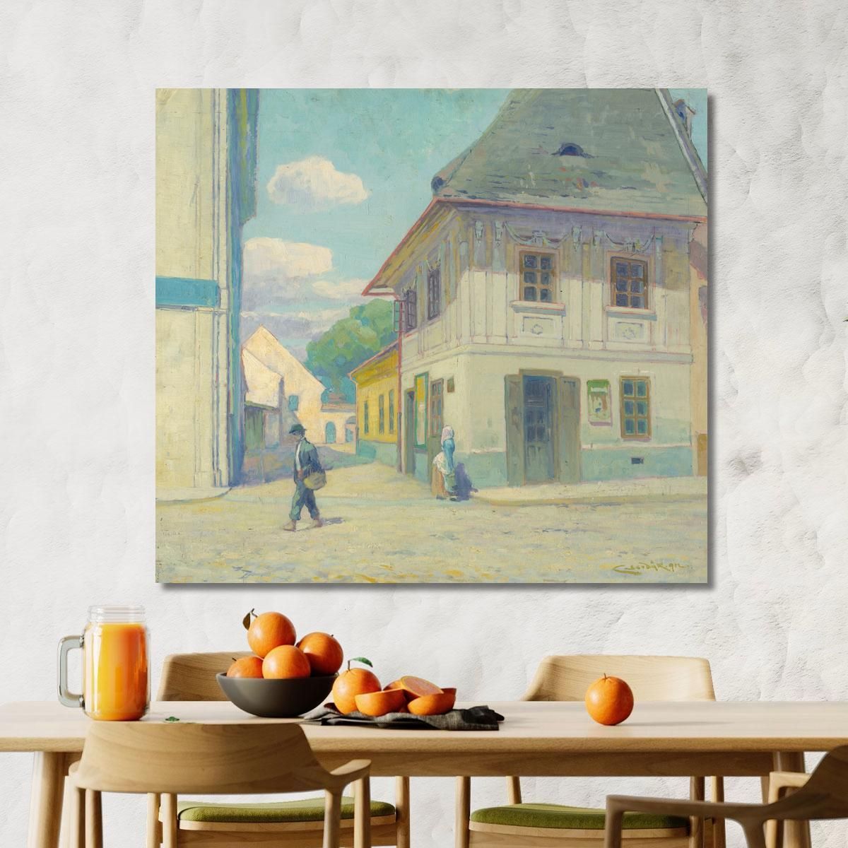 House On Mäsiarska Street In Košice Ľudovít Čordák lco99 canvas print 