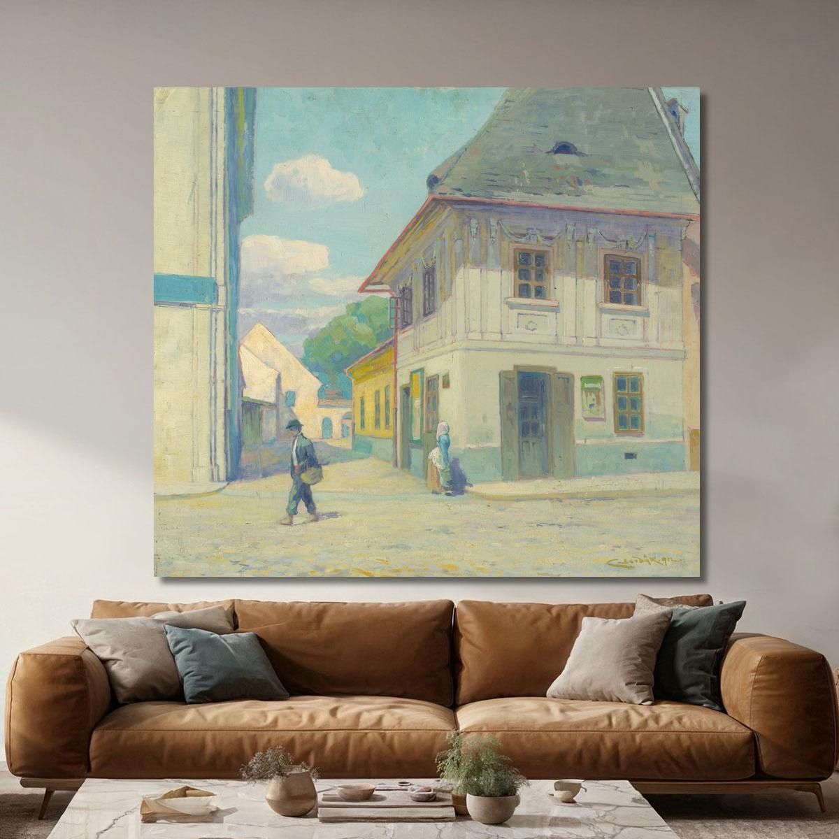 House On Mäsiarska Street In Košice Ľudovít Čordák lco99 canvas print 