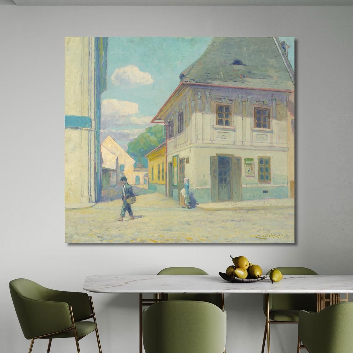 House On Mäsiarska Street In Košice Ľudovít Čordák lco99 canvas print 