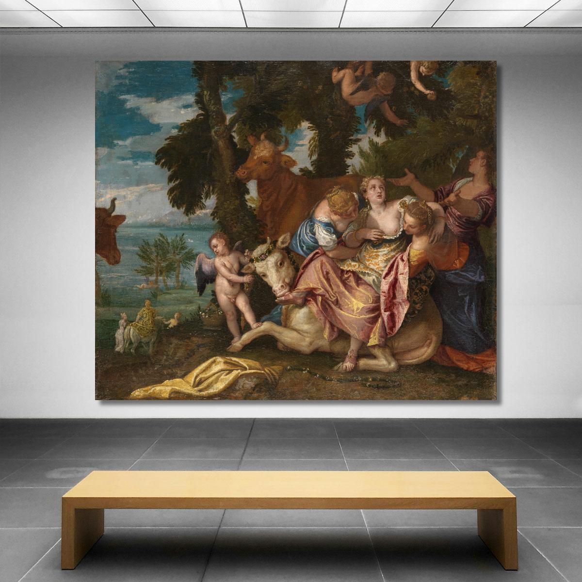 The Rape Of Europa Paolo Veronese pvr4 canvas print 